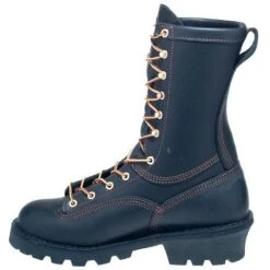 Danner Boots: Men's 18102 Black USA-Made Flashpoint Fire-Resistant Boots -Overlook Boots shop danner 18102 i 01