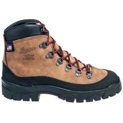 Danner Boots: Men's 37440 USA-Made Brown Waterproof Crater Rim Hiking Boots -Overlook Boots shop danner 37440 o 01