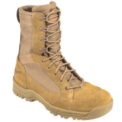 Danner Boots: Men's 55316 Tan 8-Inch Leather/Nylon Military Style Coyote Work Boots -Overlook Boots shop danner 55316 p 01