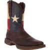 Durango Boots: Men's DB4446 Brown Rebel Texas Flag Pull On Square Toe Work Boot 1 Durango Boots: Men's DB4446 Brown Rebel Texas Flag Pull On Square Toe Work Boot -Overlook Boots shop db4446