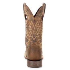 Durango Boots: Men's DDB0221 Brown Rebel Pro 12 Inch Pull On Square Toe Work Boot -Overlook Boots shop ddb0221 back