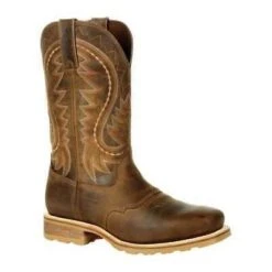 Durango Boots: Men's DDB0297 Brown Maverick Pro Steel Toe Waterproof Pull On Square Toe Work Boot -Overlook Boots shop ddb0297
