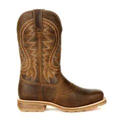 Durango Boots: Men's DDB0297 Brown Maverick Pro Steel Toe Waterproof Pull On Square Toe Work Boot -Overlook Boots shop ddb0297 profile