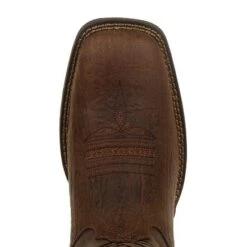 Durango Boots: Men's DDB0314 Brown Rebel Distressed Flag Pull On Square Toe Western Boot -Overlook Boots shop ddb0314 birdseye