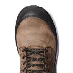 Timberland Pro Boots: Men's A1ZRC Brown Green Reaxion Composite Toe Waterproof Hiker -Overlook Boots shop detail tb0a1zrc 214 a 2