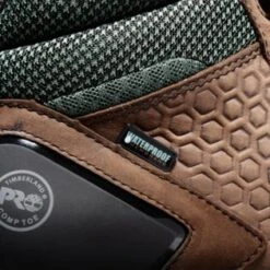 Timberland Pro Boots: Men's A1ZRC Brown Green Reaxion Composite Toe Waterproof Hiker -Overlook Boots shop detail tb0a1zrc 214 a 6