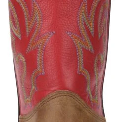 Double H Boots: Men's DH3556 Red Leather USA-Made 11-Inch Cowboy Boots -Overlook Boots shop dh3556 500xauto heel
