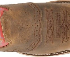 Double H Boots: Men's DH3556 Red Leather USA-Made 11-Inch Cowboy Boots -Overlook Boots shop dh3556 500xauto top