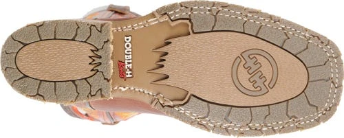 Double H Boots: Men's DH4400 Brown 12" Mickey ICE Roper Domestic Wide Square Toe Cowboy Boot 9 Double H Boots: Men's DH4400 Brown 12" Mickey ICE Roper Domestic Wide Square Toe Cowboy Boot - Image 7