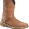 Double H Boots: Men's DH5143 Brown 10" Square Composite Toe Jacob Cowboy Boot