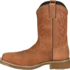 Double H Boots: Men's DH5143 Brown 10" Square Composite Toe Jacob Cowboy Boot -Overlook Boots shop dh5143 500xauto instep