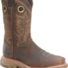 Double H Boots: Men's DH5241 Brown Square Composite Toe 12" Elijah Workflex MAX Cowboy Boot -Overlook Boots shop dh5241 500xauto