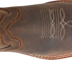 Double H Boots: Men's DH5241 Brown Square Composite Toe 12" Elijah Workflex MAX Cowboy Boot -Overlook Boots shop dh5241 500xauto top