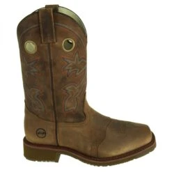 Double H Boots: Men's DH5134 ICE Brown EH Ropers -Overlook Boots shop double h dh5134 o 001