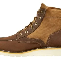 Carhartt Boots: Men's FW6035-M Brown Leather And Nylon 6-Inch Soft Toe Wedge Work Boot -Overlook Boots shop download 67