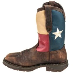 Durango Boots: Men's Steel Toe DB021 EH Texas Flag Cowboy Boots -Overlook Boots shop durango db 021 i 01