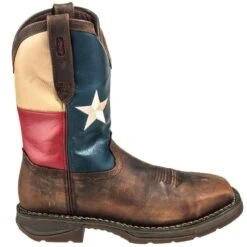 Durango Boots: Men's Steel Toe DB021 EH Texas Flag Cowboy Boots -Overlook Boots shop durango db 021 o 01