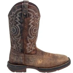 Durango Boots: Men's Brown Rebel DB4343 Steel Toe EH Cowboy Work Boots -Overlook Boots shop durango db4343 o 01