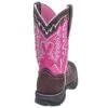 Durango Boots: Women's Brown RD3557 Pink Awareness Western Work Boots -Overlook Boots shop durango rd3557 b 01