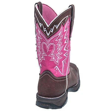 Durango Boots: Women's Brown RD3557 Pink Awareness Western Work Boots 3 Durango Boots: Women's Brown RD3557 Pink Awareness Western Work Boots