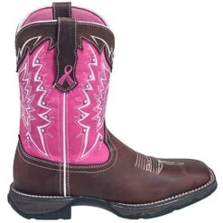 Durango Boots: Women's Brown RD3557 Pink Awareness Western Work Boots 12 Durango Boots: Women's Brown RD3557 Pink Awareness Western Work Boots -Overlook Boots shop durango rd3557 o 01