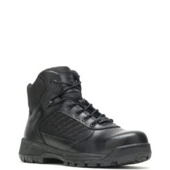 Bates Boots: Men's E03164 Black Composite Toe Tactical Sport 2 Mid Side Zip EH Work Boot