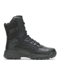 Bates Boots: Women's E03580 Black Soft Toe Tactical Sport 2 Tall Side Zip Work Boot -Overlook Boots shop e03580 1edit