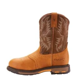 Ariat 10001191 Men's Composite Toe Workhog Cowboy Boots -Overlook Boots shop f18 mns workhog pullon ct simmons 10001191 side