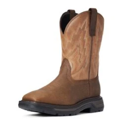 Ariat Boots: Men's 10033963 Rye Brown Big Rig Work Boot 11 Ariat Boots: Men's 10033963 Rye Brown Big Rig Work Boot -Overlook Boots shop f20 mns work 10033963 3 4 front