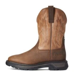 Ariat Boots: Men's 10033963 Rye Brown Big Rig Work Boot 9 Ariat Boots: Men's 10033963 Rye Brown Big Rig Work Boot -Overlook Boots shop f20 mns work 10033963 side
