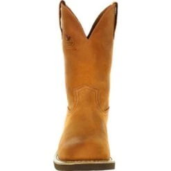 Georgia Boots: Men's Brown G5814 Farm & Ranch Wellington Boots -Overlook Boots shop g5814 3 large