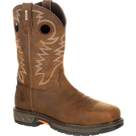Georgia Boot GB00224 Brown Carbo-Tec LT Alloy Toe Waterproof Pull On Boots 3 Georgia Boot GB00224 Brown Carbo-Tec LT Alloy Toe Waterproof Pull On Boots