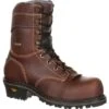 Georgia Boots: Men's GB00236 Brown AMP LT Composite Toe Logger Boots -Overlook Boots shop gb00236 large