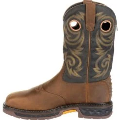 Georgia Boots: Men's GB00267 Brown Carbo-Tec LT Steel Toe Waterproof Pull On Boots -Overlook Boots shop gb00267 5 large