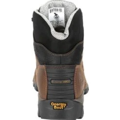 Georgia Boots: Men's GB00312 Brown EH Plain Toe Eagle One Waterproof Boots -Overlook Boots shop gb00312 4 large