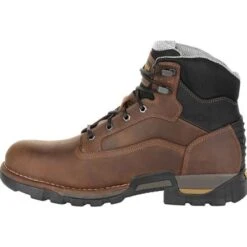 Georgia Boots: Men's GB00313 Brown EH Steel Toe Eagle One Waterproof Work Boots -Overlook Boots shop gb00313 5 large