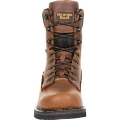 Georgia Boots: Men's GB00318 Brown EH 8" Waterproof Georgia Giant Revamp Work Boots -Overlook Boots shop gb00318 3 large