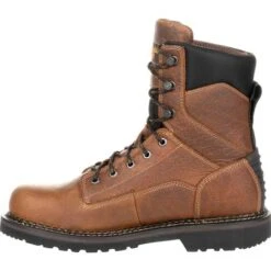 Georgia Boots: Men's GB00318 Brown EH 8" Waterproof Georgia Giant Revamp Work Boots -Overlook Boots shop gb00318 5 large