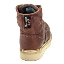 Georgia Boots: Men's G6152 Barracuda Gold Leather Wedge Work Boots -Overlook Boots shop georgia g8152 b 01