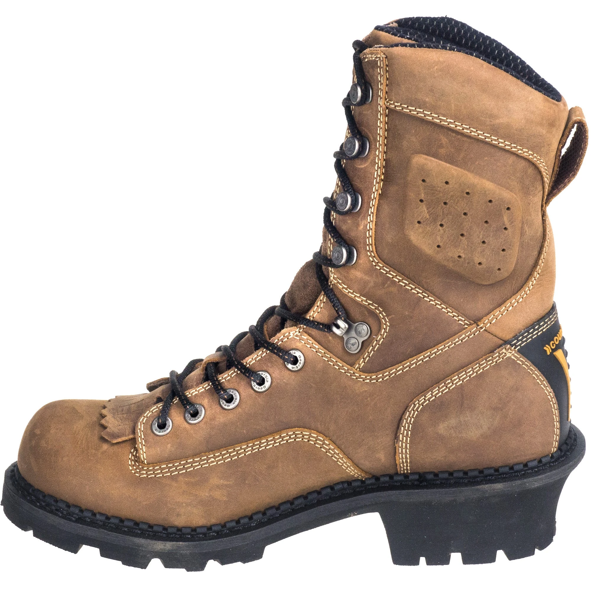 Georgia Boots: Men's Waterproof GB00096 Brown Slip-Resistant Comfort Core General Toe Logger Boots 7 Georgia Boots: Men's Waterproof GB00096 Brown Slip-Resistant Comfort Core General Toe Logger Boots - Image 5