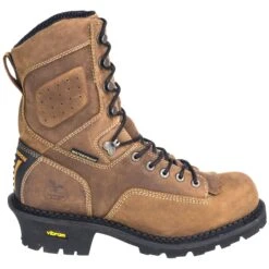 Georgia Boots: Men's Waterproof GB00096 Brown Slip-Resistant Comfort Core General Toe Logger Boots 12 Georgia Boots: Men's Waterproof GB00096 Brown Slip-Resistant Comfort Core General Toe Logger Boots -Overlook Boots shop georgia gb00096 o 01