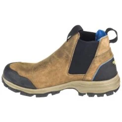 Georgia Boots: Waterproof Non-Metallic Men's GB00106 Brown Blue Collar Chelsea Romeo Boots -Overlook Boots shop georgia gb00106 i 01