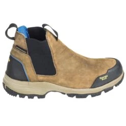 Georgia Boots: Waterproof Non-Metallic Men's GB00106 Brown Blue Collar Chelsea Romeo Boots -Overlook Boots shop georgia gb00106 o 01