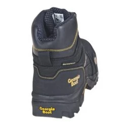 Georgia Boots: Waterproof Composite Toe EH 6-Inch Black GB00130 Men's Amplitude Leather Work Boots -Overlook Boots shop georgia gb00130 b 01