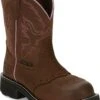 Justin Boots: Women's GY9980 Aged Bark With Diamond Cut Steel Toe Boots -Overlook Boots shop gy9980 980x1000 1