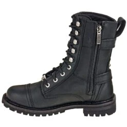 Harley Davidson Boots: 83853 Side Zip Women's Black Balsa Motorcycle Boots -Overlook Boots shop harley davidson d83853 i 01