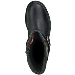 Harley Davidson Boots: Men's Black 95194 Booker Side Zip Boots -Overlook Boots shop harley davidson d95194 t 01 1