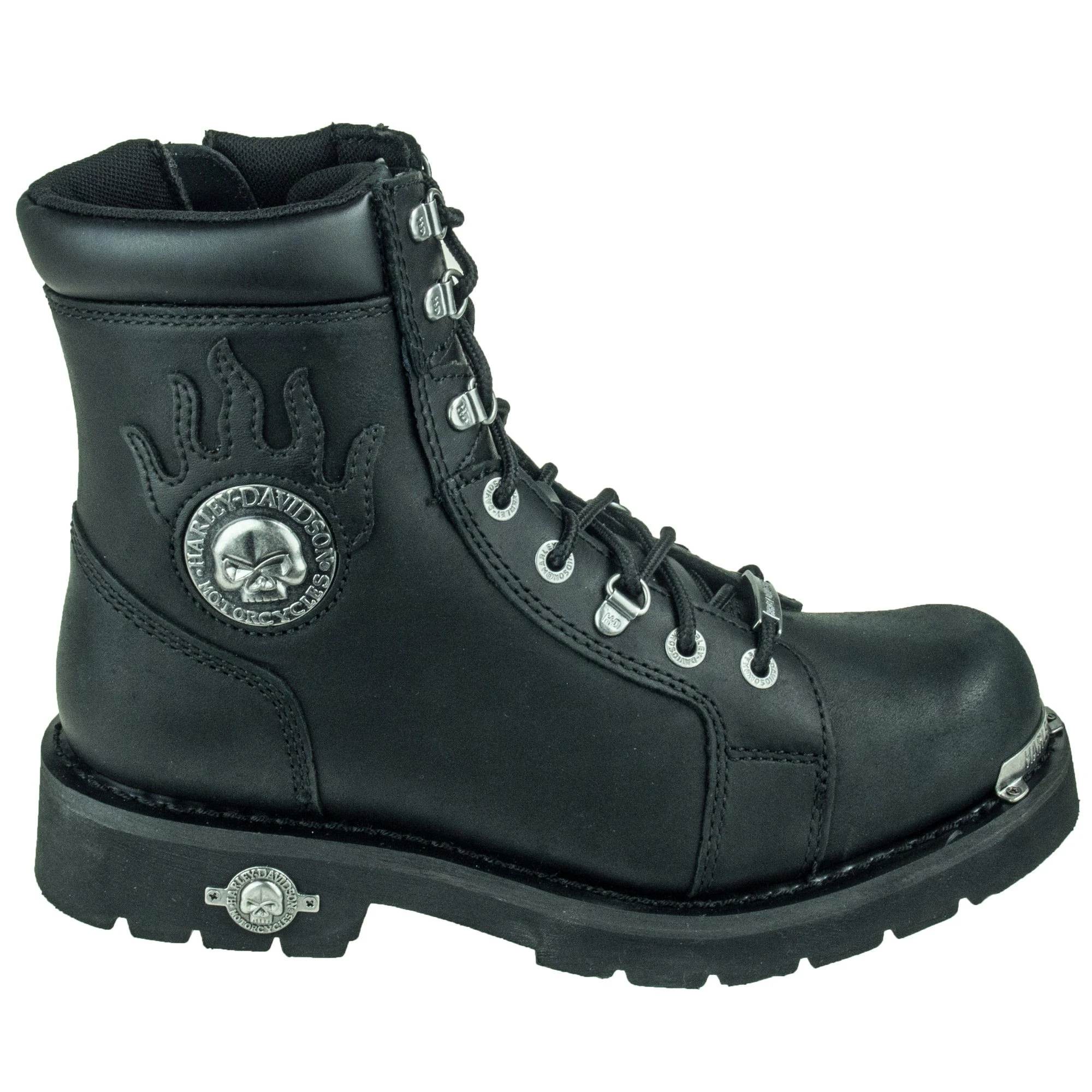 Harley Davidson Boots: Men's Black Diversion D94169 Side Zip Boots 7 Harley Davidson Boots: Men's Black Diversion D94169 Side Zip Boots - Image 5