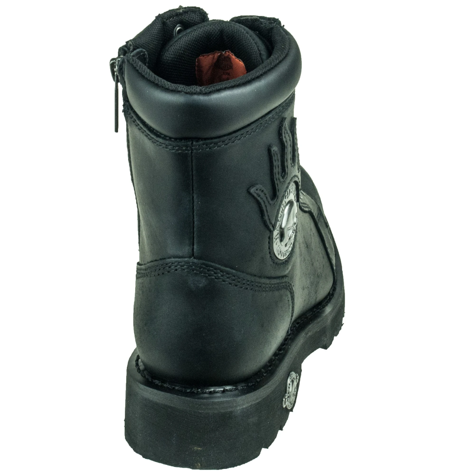 Harley Davidson Boots: Men's Black Diversion D94169 Side Zip Boots 6 Harley Davidson Boots: Men's Black Diversion D94169 Side Zip Boots - Image 4