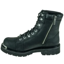 Harley Davidson Boots: Men's Black Diversion D94169 Side Zip Boots 10 Harley Davidson Boots: Men's Black Diversion D94169 Side Zip Boots -Overlook Boots shop harley davidson d94169 4